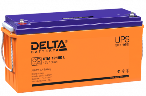 Купить аккумулятор dtm 12150 l  12в 150 а∙ч