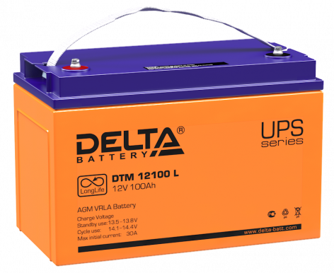 Купить аккумулятор dtm 12100 l 12в 100 а∙ч